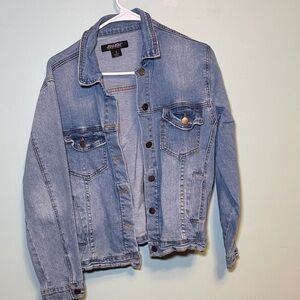 Jou Jou Women's Light Blue Denim Jean Jacket